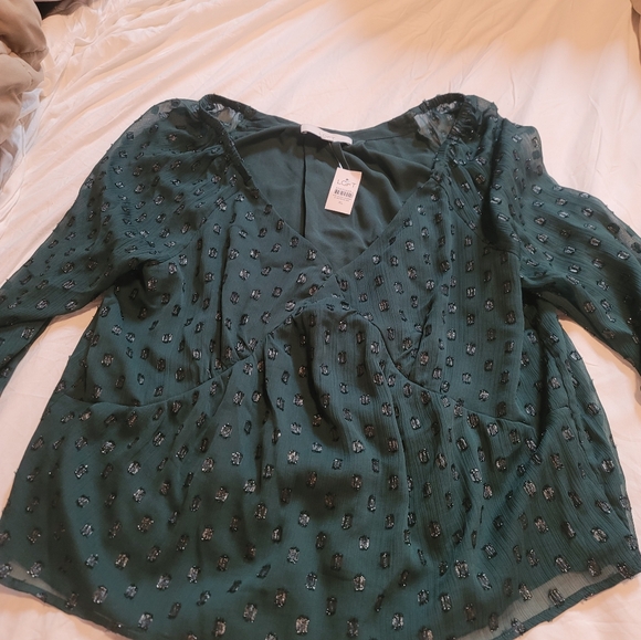 Loft Green Women's Top - Picture 1 of 5